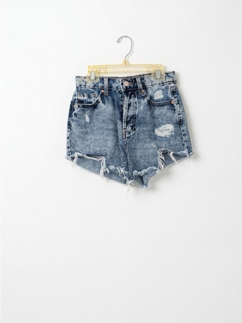 wild fable Distressed Washed Blue Denim Shorts
